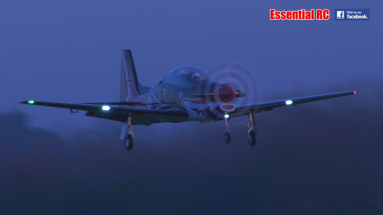 GIANT SCALE RC T-27 TUCANO (Dusk Flight) flown by Ian George [UltraHD & 4K]
