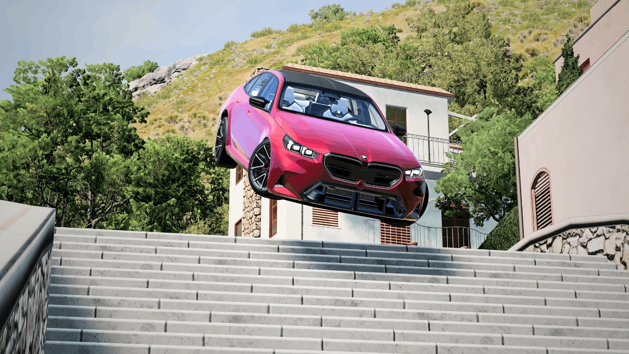Beam NG Drive - Cars Vs Stairs #8