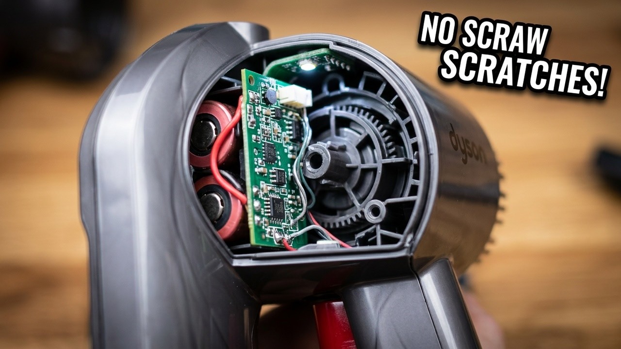 Dyson DC Reihe schonend öffnen / open without a scratch Vacuum cleaner battery Akku