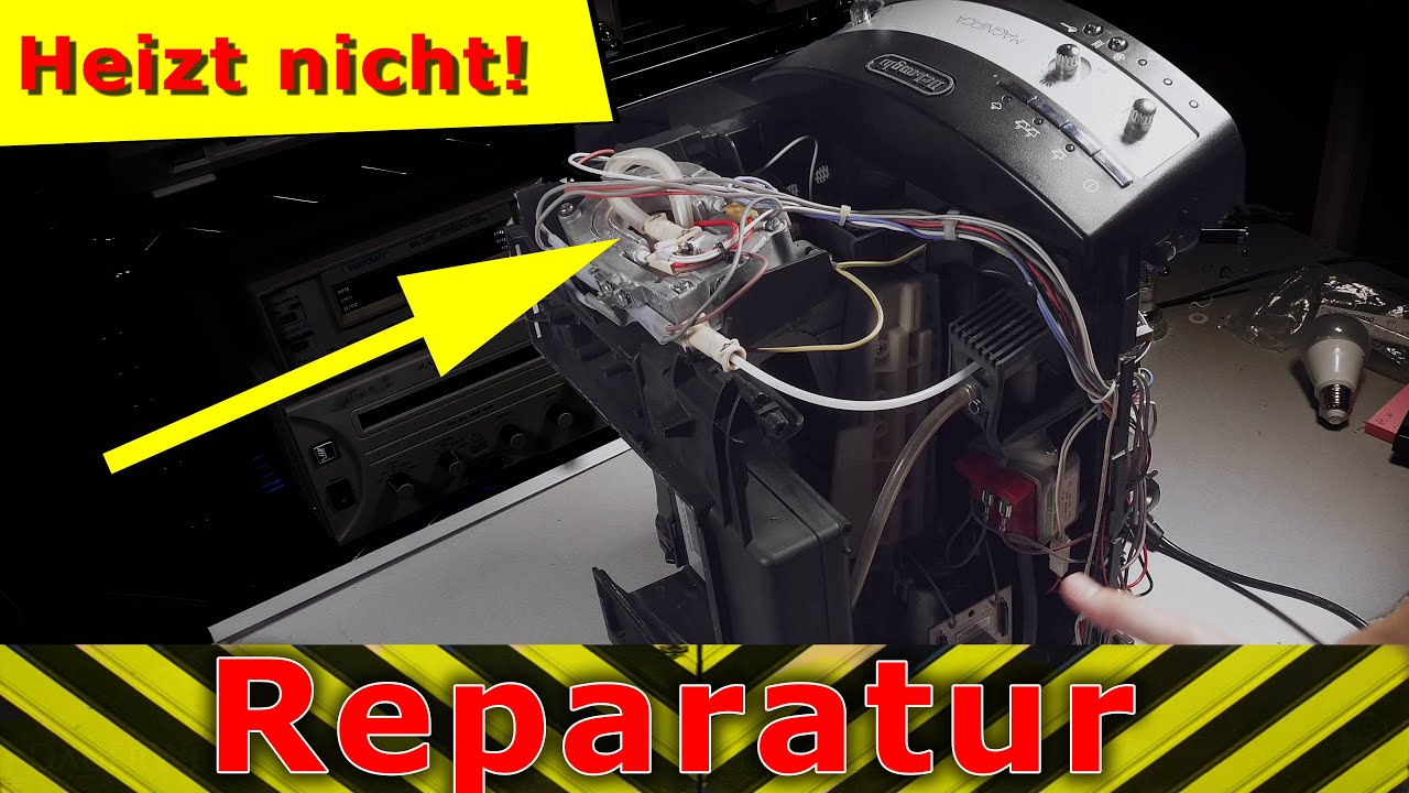 Delonghi Kaffeemaschine heizt nicht... Reingeschaut und Repariert.