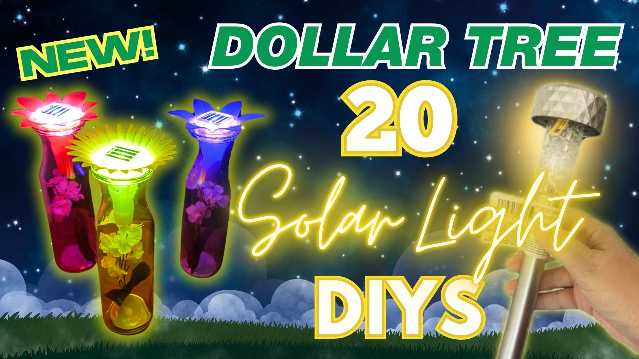 🔆 20 Solar Light Dollar Tree DIYS That’ll Make Your Porch Twinkle, Glow & Shine Bright!
