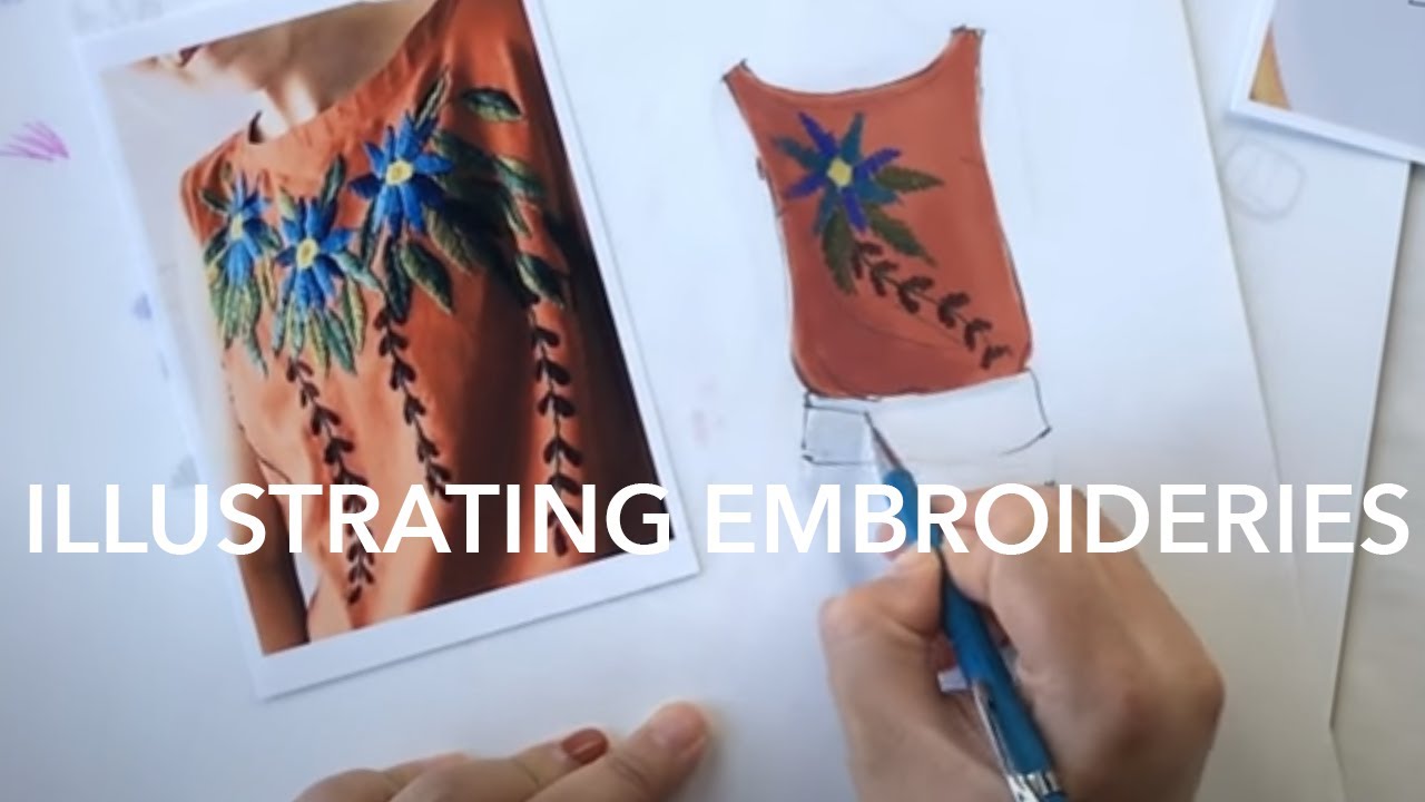 Fashion Illustration Tutorial: Embroidery