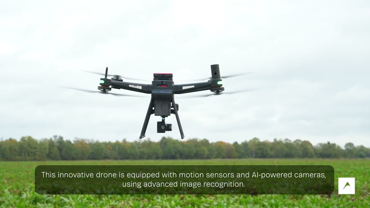 Scarecrow drone solution for sustainable crop protection