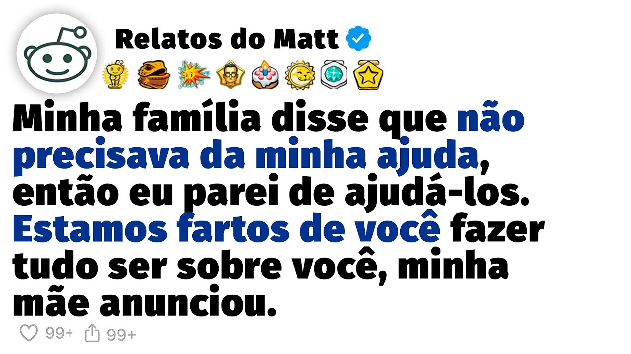 Minha mãe disse: 