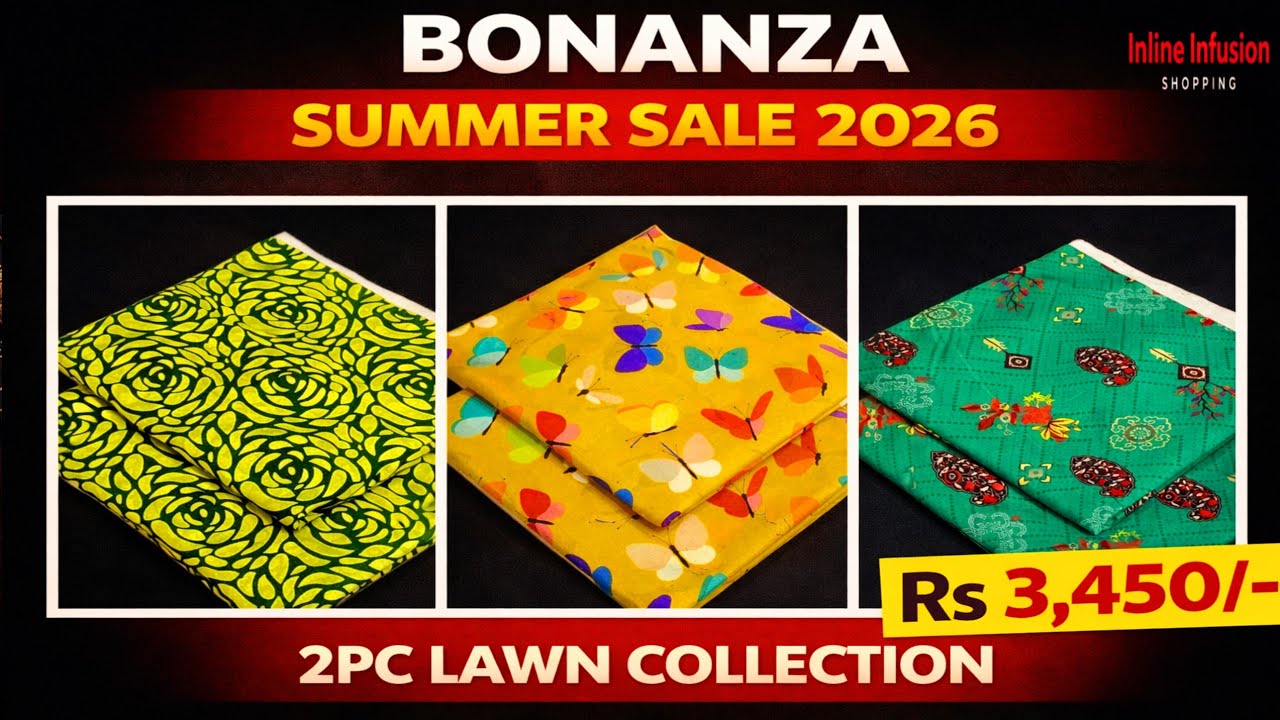 Best Budget Lawn Suits 2026 | Bonanza 2PC Lawn Collection Review @InlineInfusion