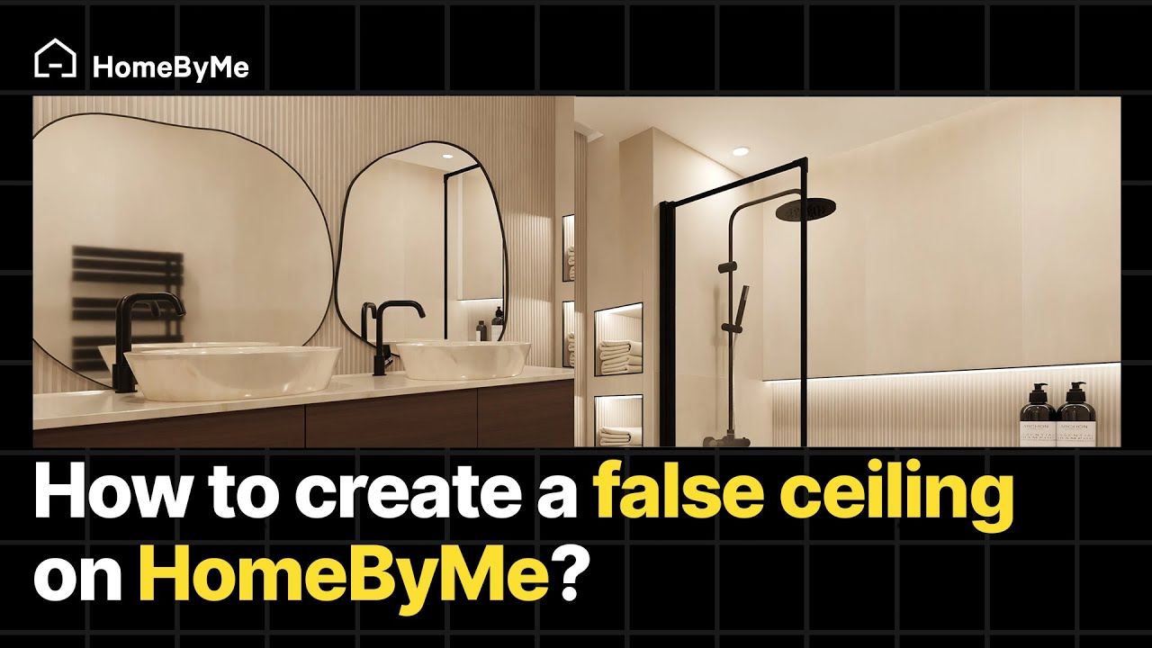 🎥 HomeByMe TUTORIAL: Learn how to create a false ceiling in 3D &ndash; quick and easy!