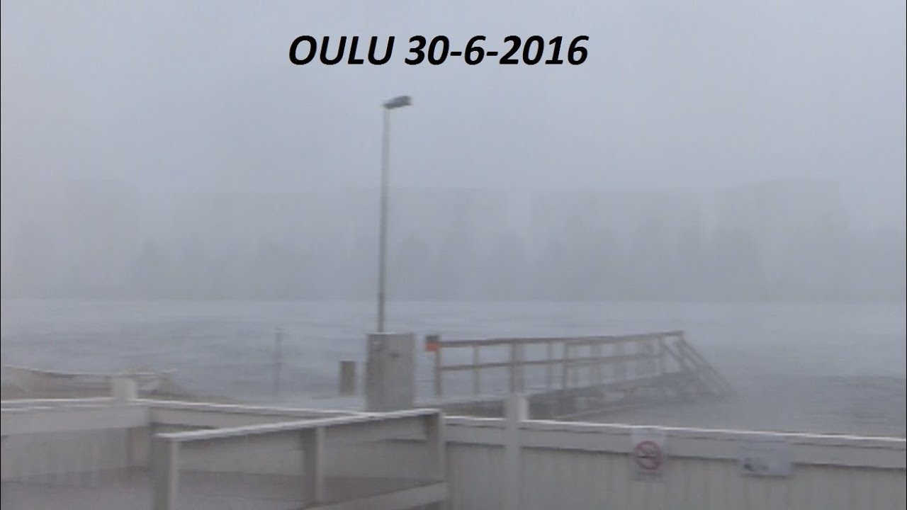 Heavy raining in Oulu