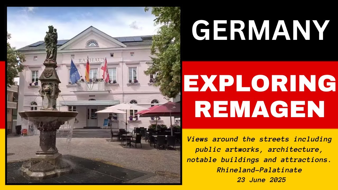 Exploring Remagen, Rhineland-Palatinate, Germany - 23 June, 2025