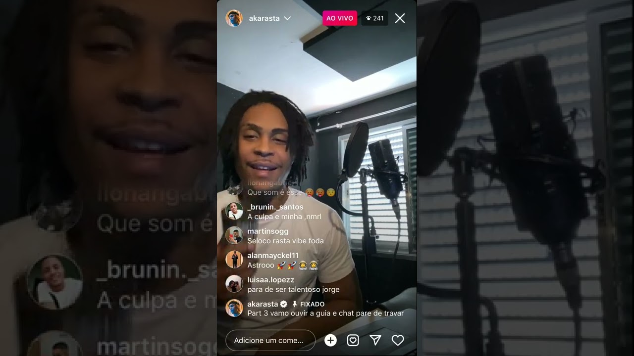 Aka Rasta - A culpa é minha (música feita em live)