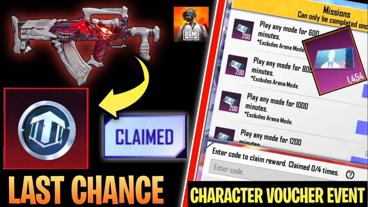 GET FREE LUCKY COIN🔥CHANCE TO REDEEM Ryomen Sukuna - Groza | General Character Voucher Event In Bgmi