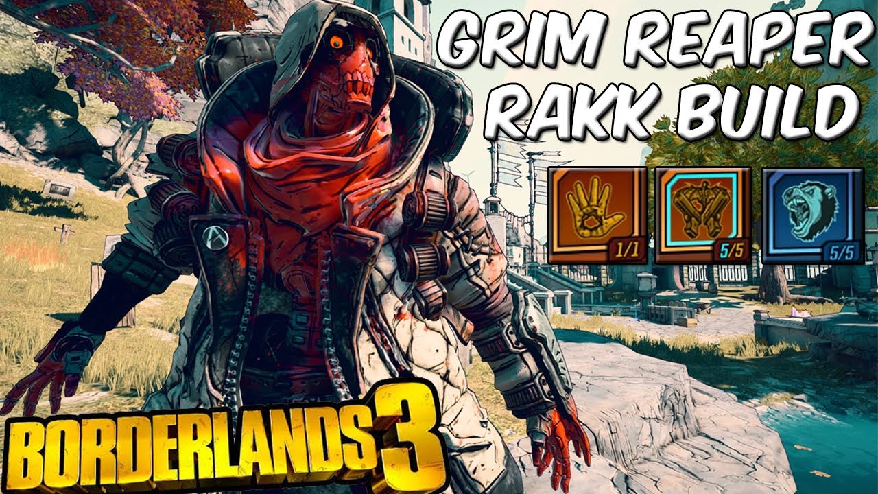 FL4K Grim Reaper Rakk Build - Crazy Damage + Survivability [Mayhem 4 Build] | Borderlands 3