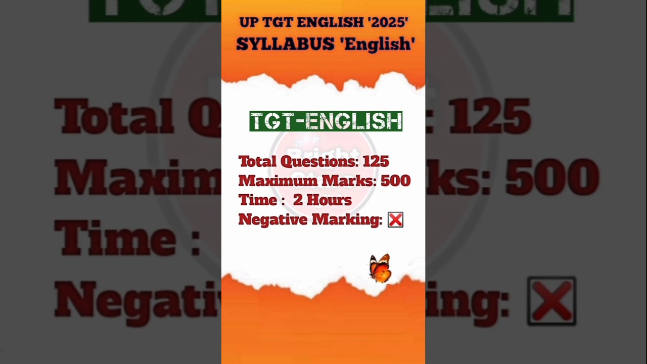 UP TGT ENGLISH SYLLABUS 2025 || Official Syllabus of TGT English|| TGT ENGLISH  #uptgtpgt