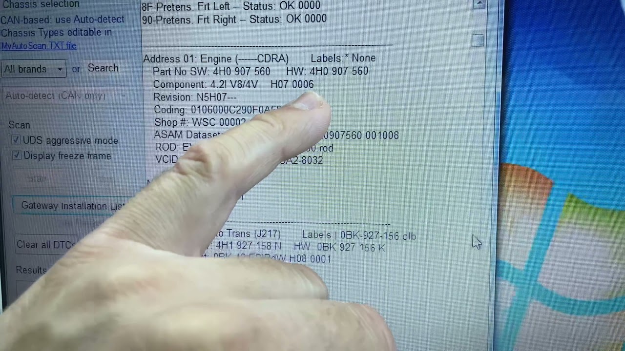 Jak zrobić full scan VCDS-m, how to do full scan by VCDS „Jan V8”