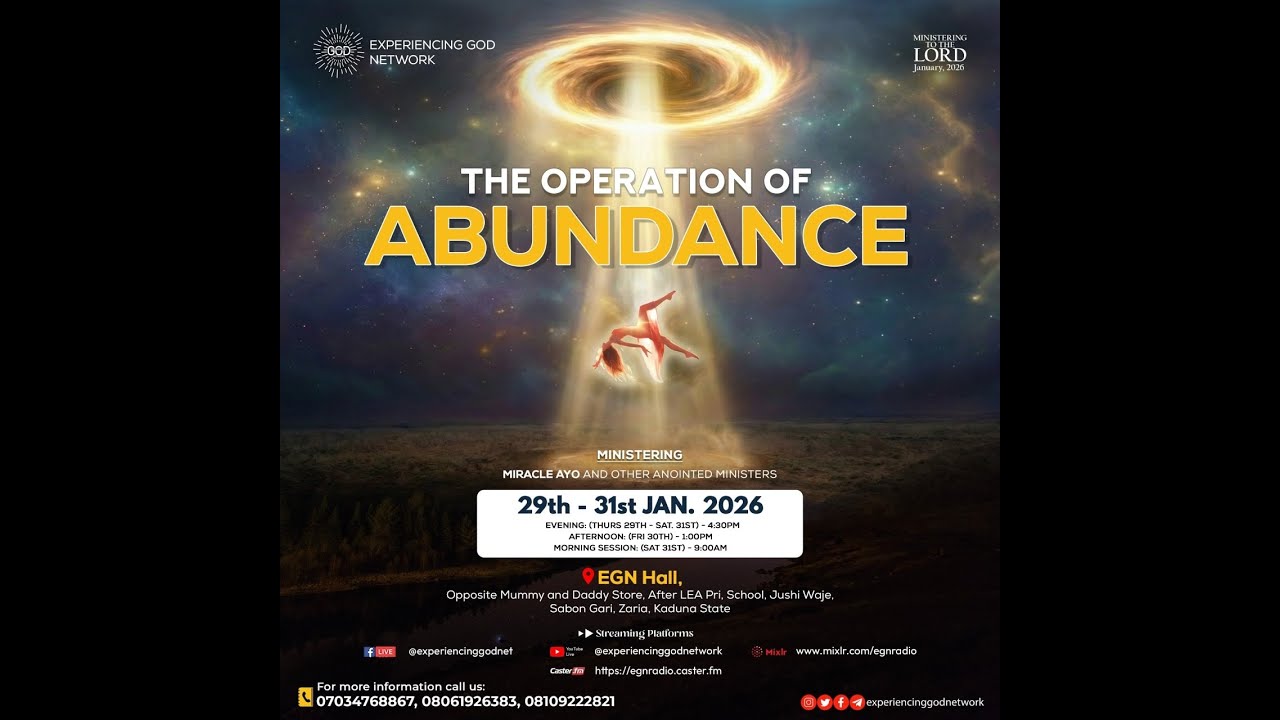 MTTL | THE OPERATION OF ABUNDANCE | DAY  THREE (Morning Session)