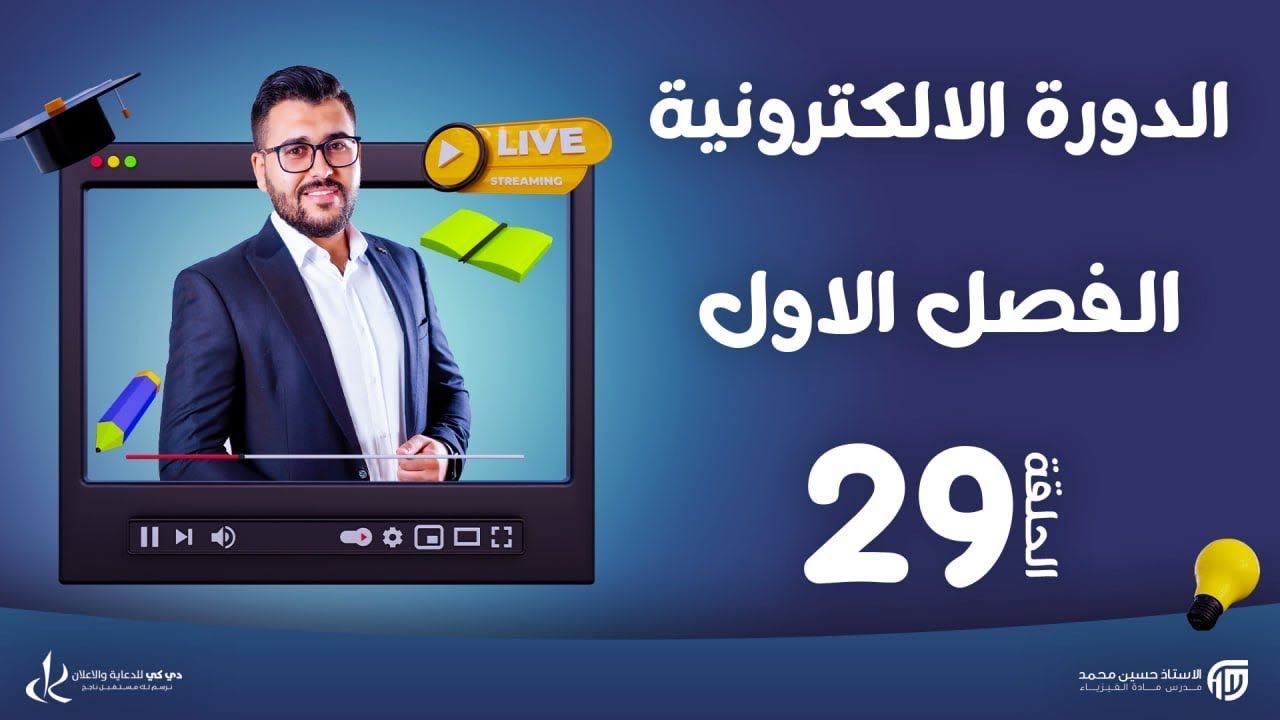 فيزياء سادس علمي|29-فصل اول | الدورة الالكترونية لطلبة 2024 | المجموعة الرابعة-B