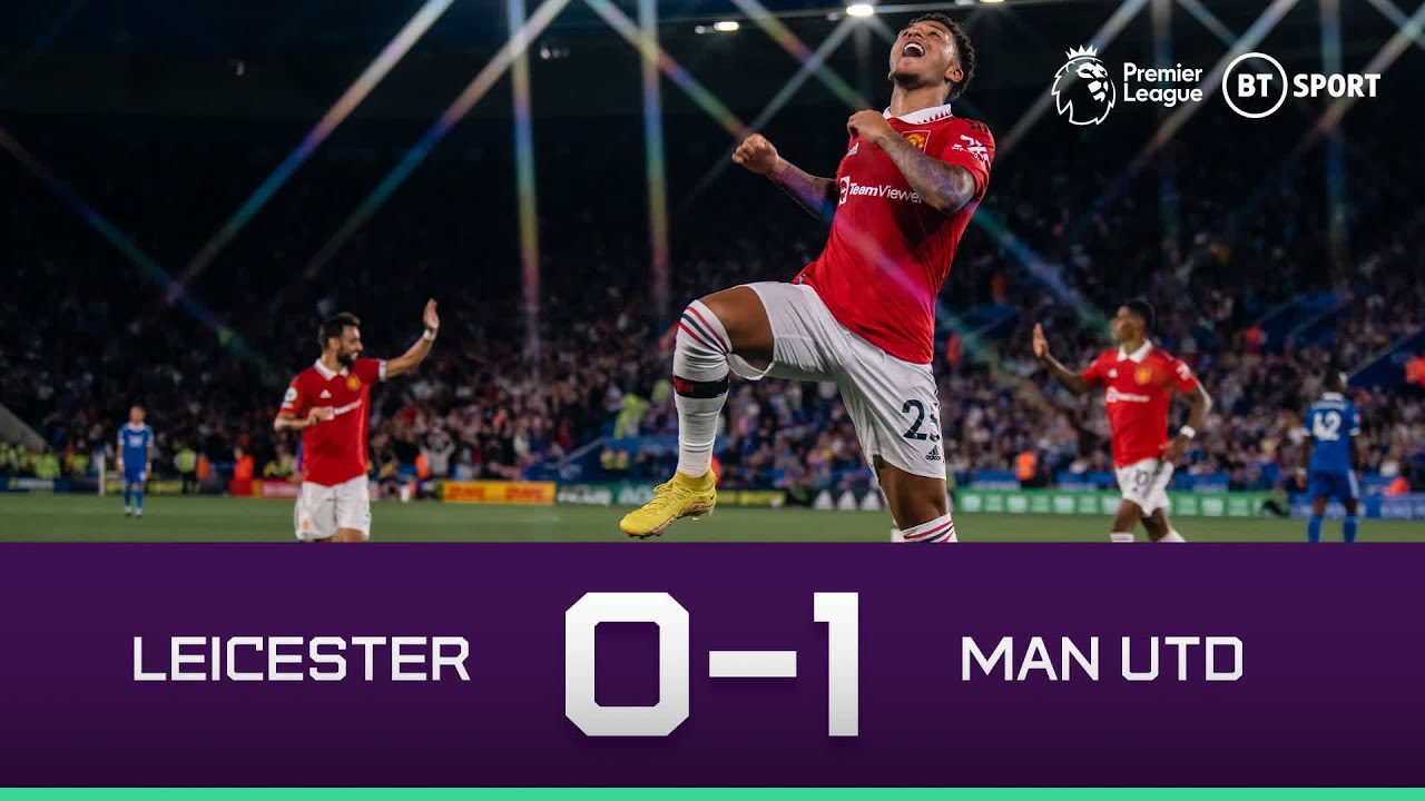 Leicester vs Man Utd (0-1) | Sancho Seals Third Red Devils Win In A Row! | Premier League Highlights