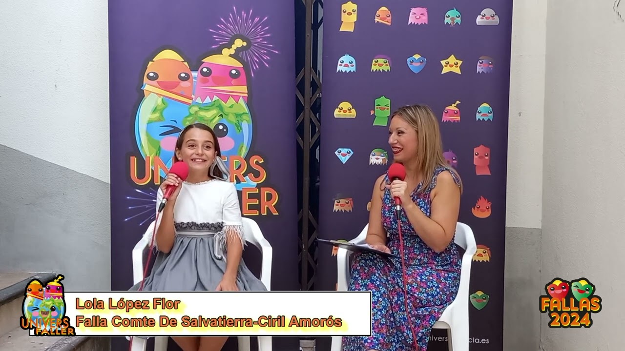 Univers Faller Candidata FMIV24 Niña Lola López Flor Falla Comte De Salvatierra Ciril Amorós