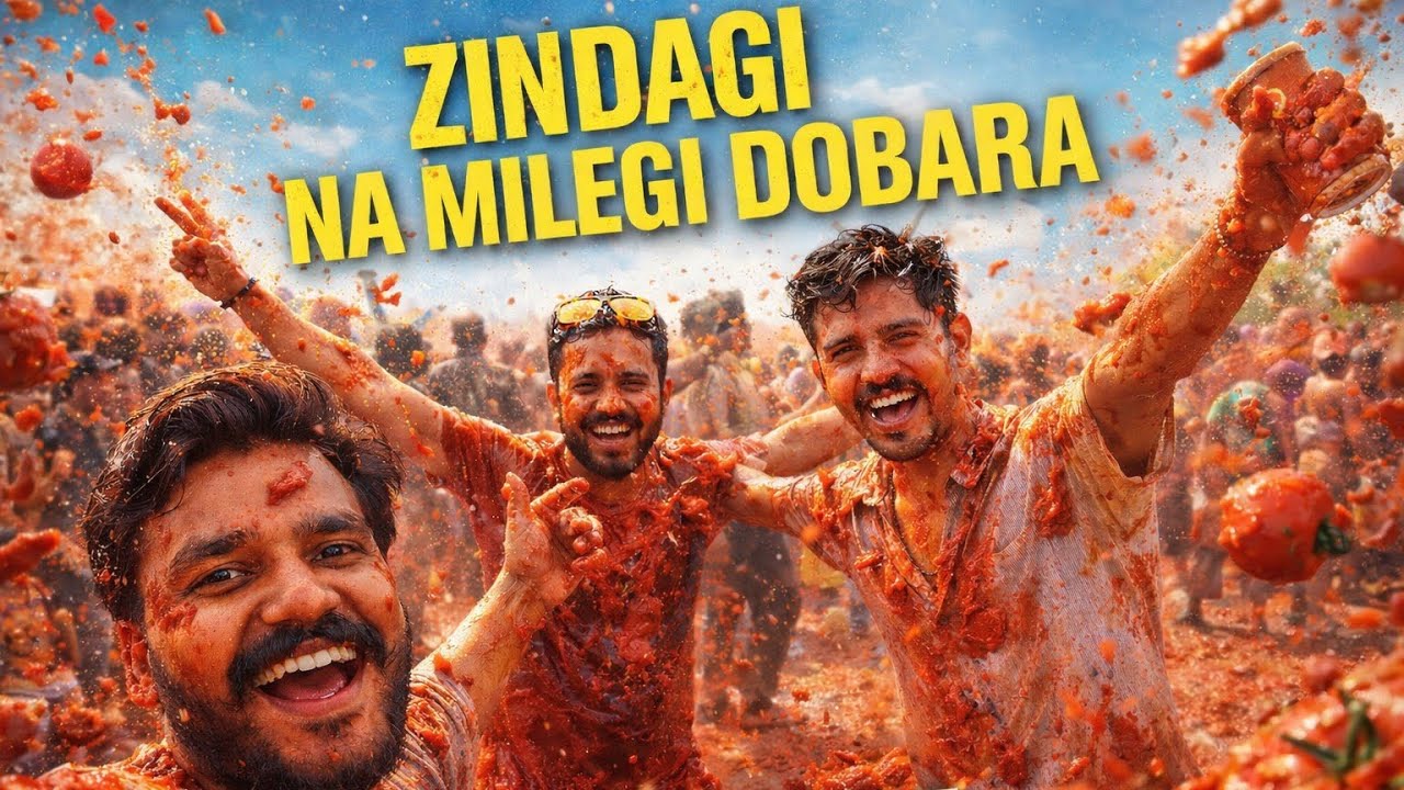 Tomatina fest on Holi 🇪🇸