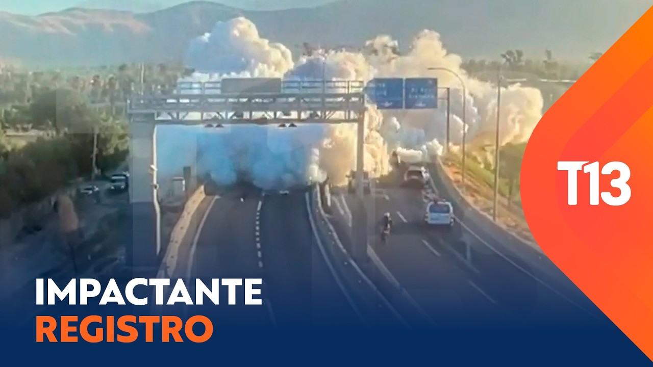 Impactante registro de explosión en Renca