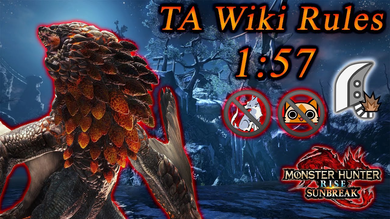 [MHR:SB Speedrun] MR Bazelgeuse/バゼルギウス | TA Wiki Rules | 1:57 | GS/大剣 Solo