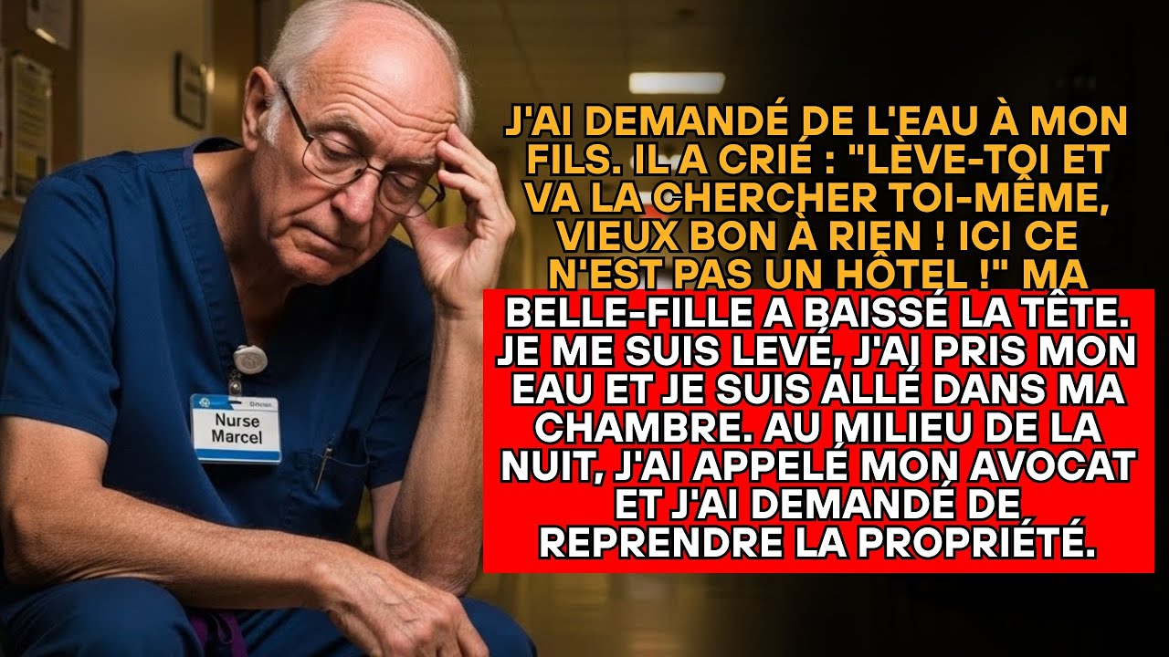 J'AI DEMANDÉ DE L'EAU ET MON FILS A CRIÉ : 