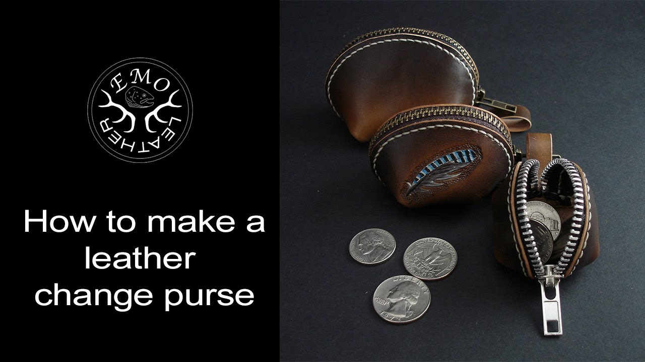 Leather Coin Purse Tutorial And Pattern | EmoLeather
