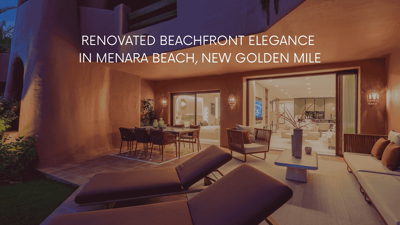 Renovated Beachfront Elegance in Menara Beach, New Golden Mile