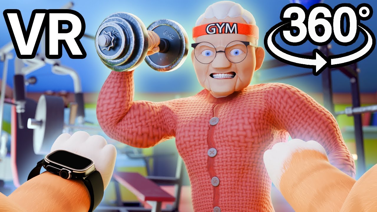 VR 360&deg; I Am Cat - Granny Bodybuilder