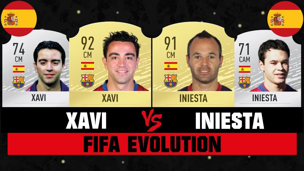 XAVI VS INIESTA FIFA EVOLUTION 😱🔥| FIFA 07 - FIFA 20