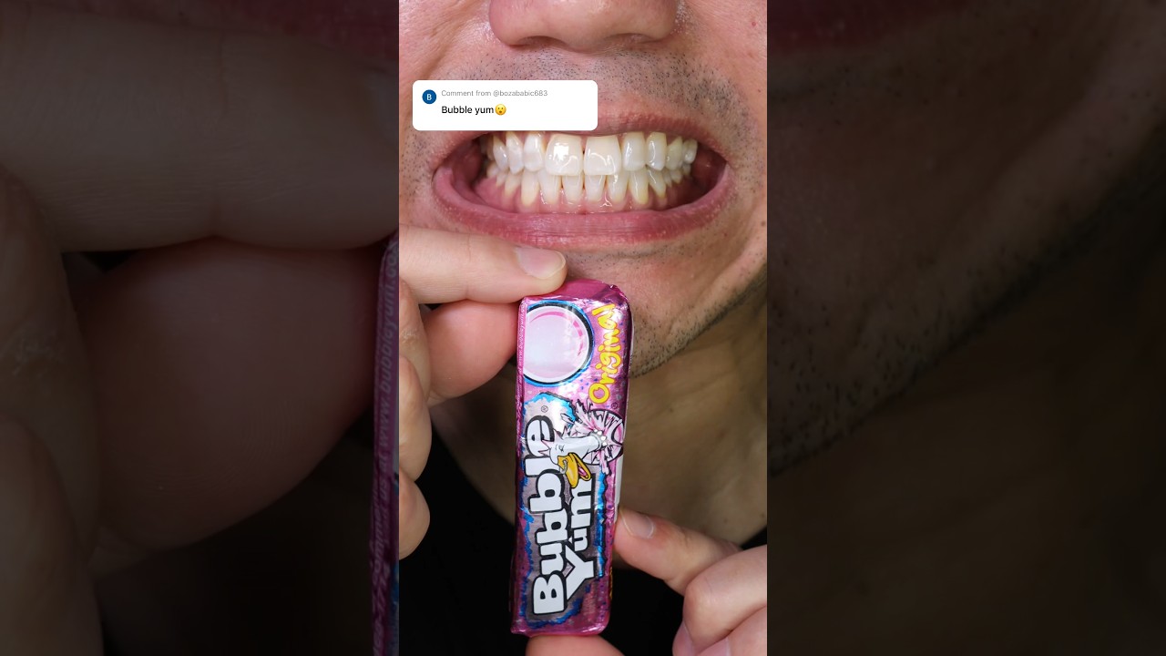 ASMR | BUBBLE YUM Bubble Gum 😳 #DoctorTristanPeh