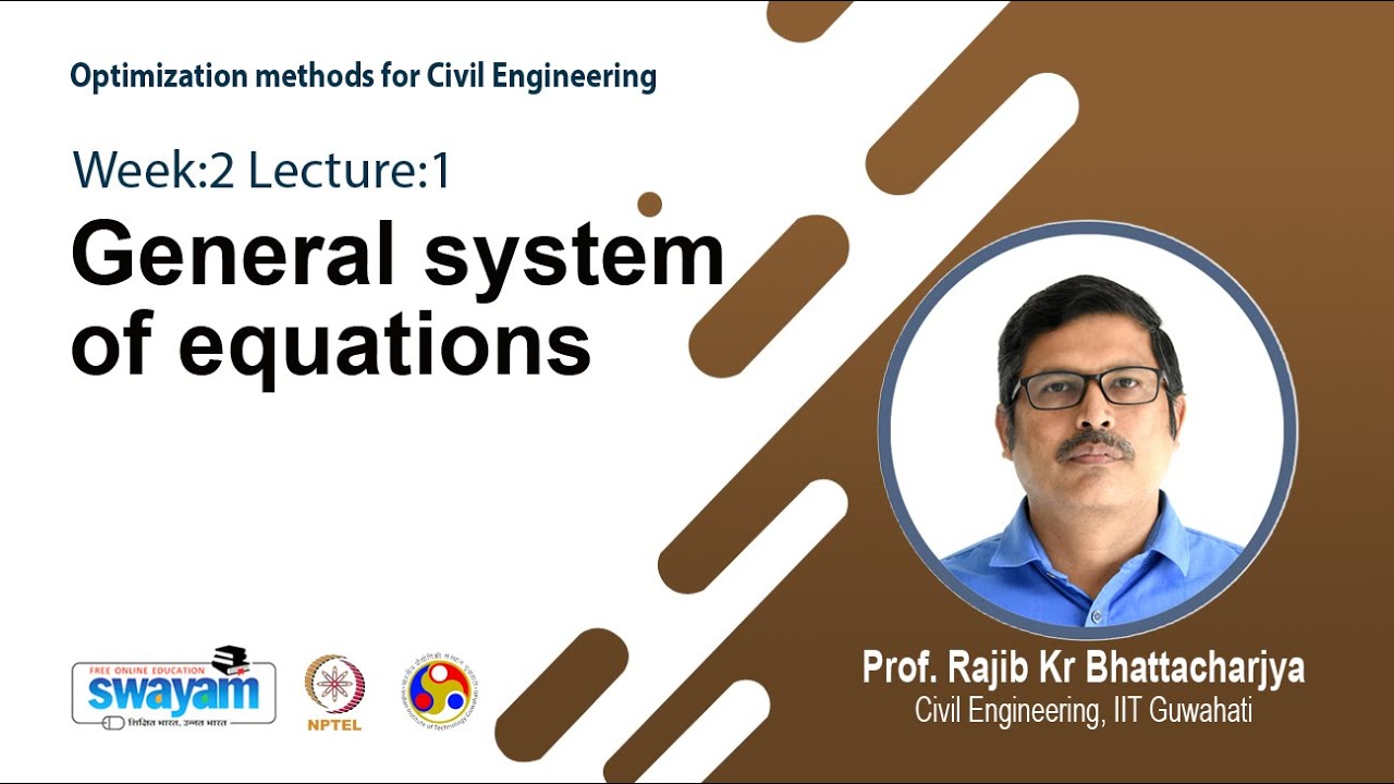 Lec 4: General system of equations