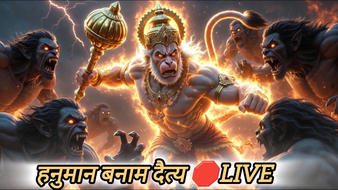 👇🔥 LIVE: महाबली हनुमान का प्रचंड महायुद्ध | AI Epic Battle part 2