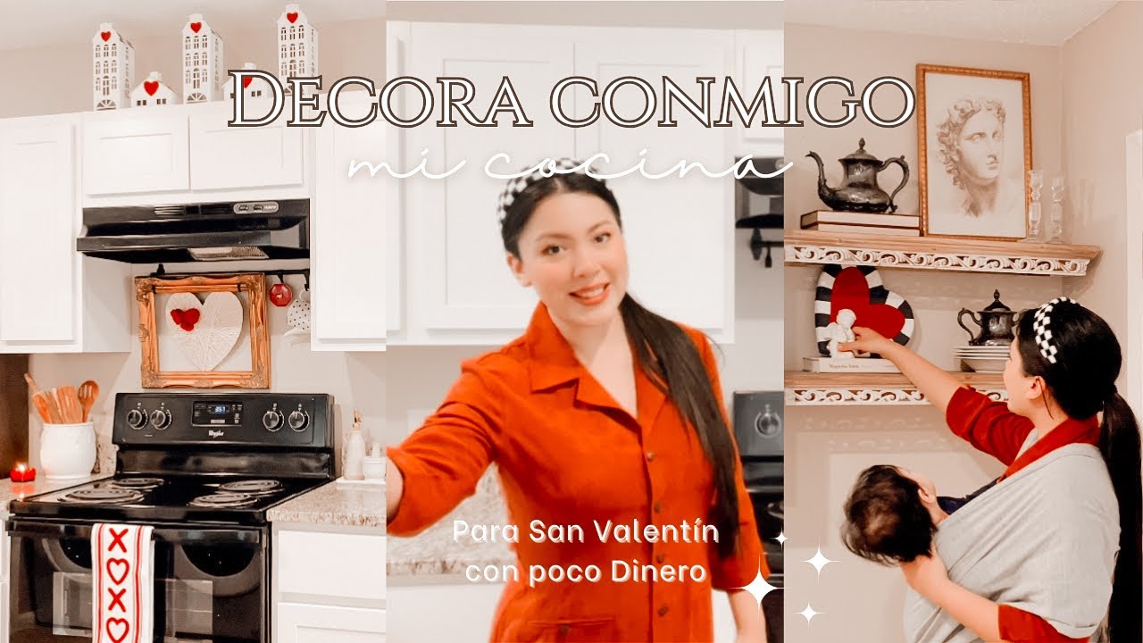 Decora conmigo mi COCINA con poco DINERO PARA SAN VALENTÍN 💌 | Romantic French | Ana Quintero