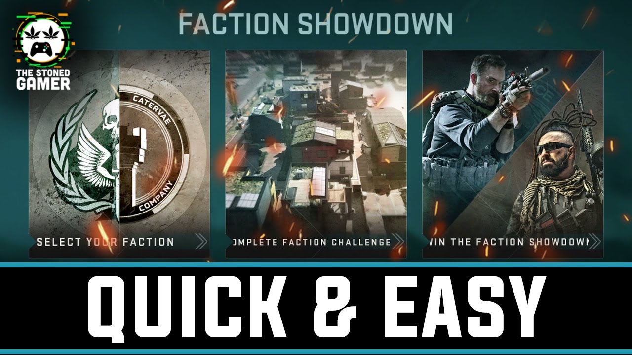 QUICK & EASY WAY TO COMPLETE FACTION SHOWDOWN CHALLENGES | The Stoned Gamer
