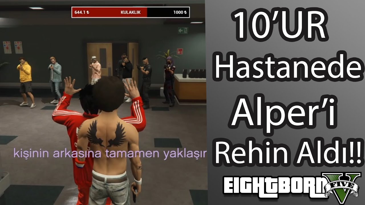 EightbornV 10'UR Alper'i Hastanede Rehin Alıyor!! - Bütün Departman Hastanede!!  EightbornV RayzTV