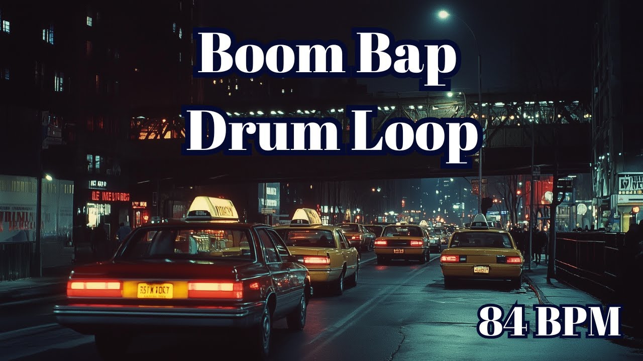 84 BPM Boom Bap Drum Loop – Raw Underground Hip Hop Type Beat