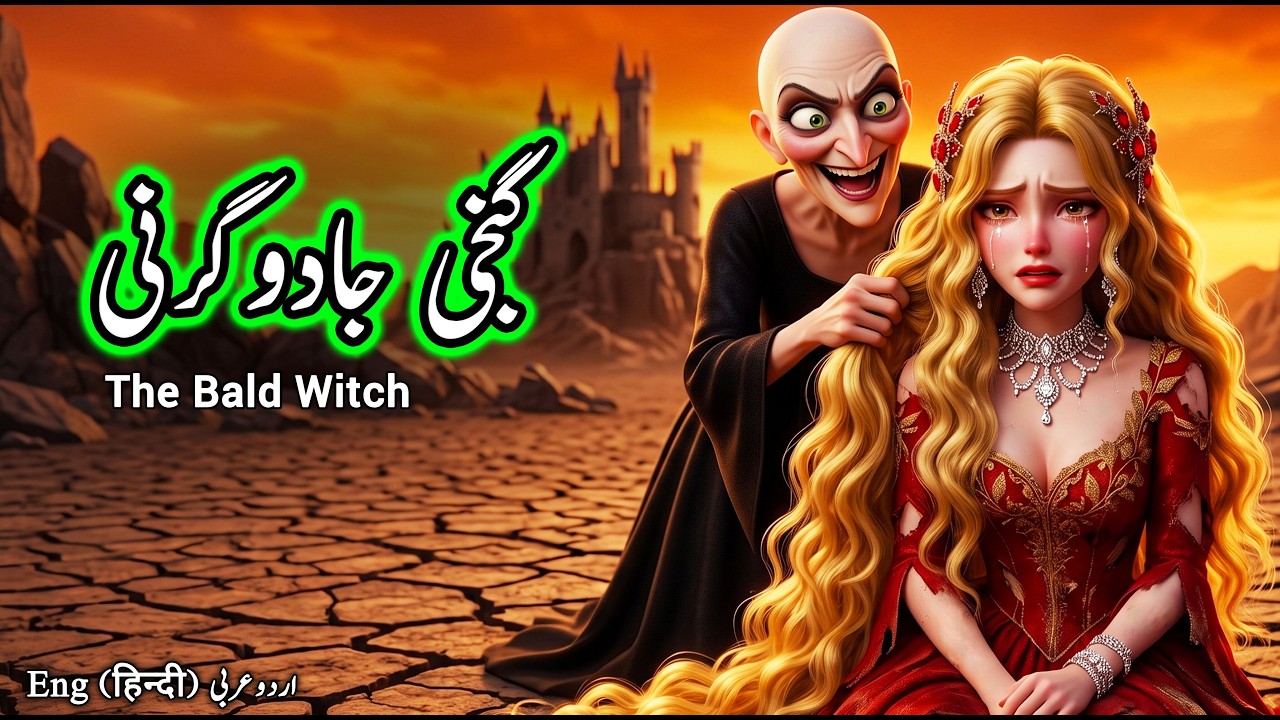 Ganji Jadugarni | The Bald Witch | Fairy tale in Urdu | Hindi Stories | Little Fairy World