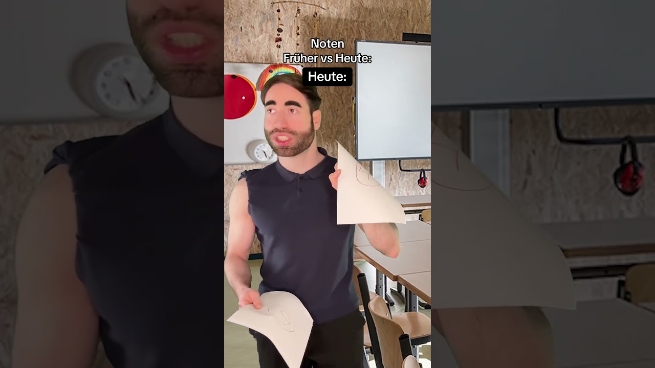 Schulnoten FR&Uuml;HER vs HEUTE 😂| Laschakv#Shorts