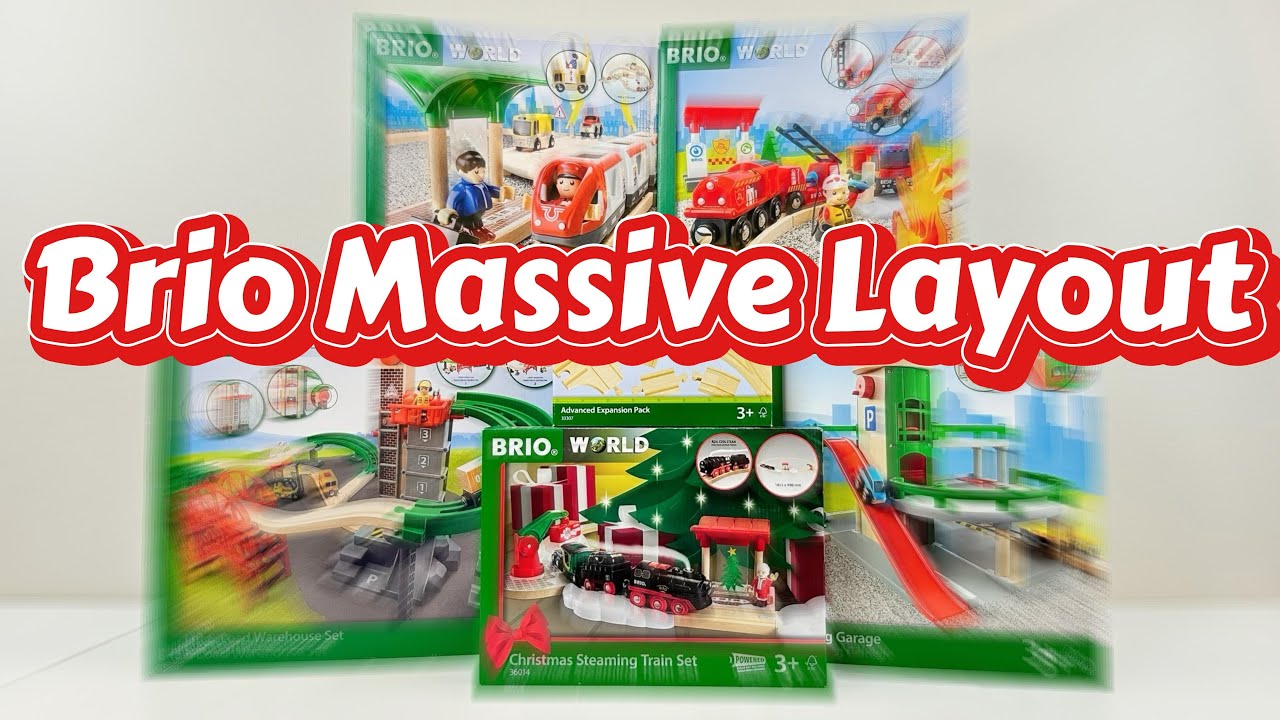 Brio Massive Layout |Thomas Wooden Railway Brio Adventures |Brio World 33204 33209 33815 33887 33014