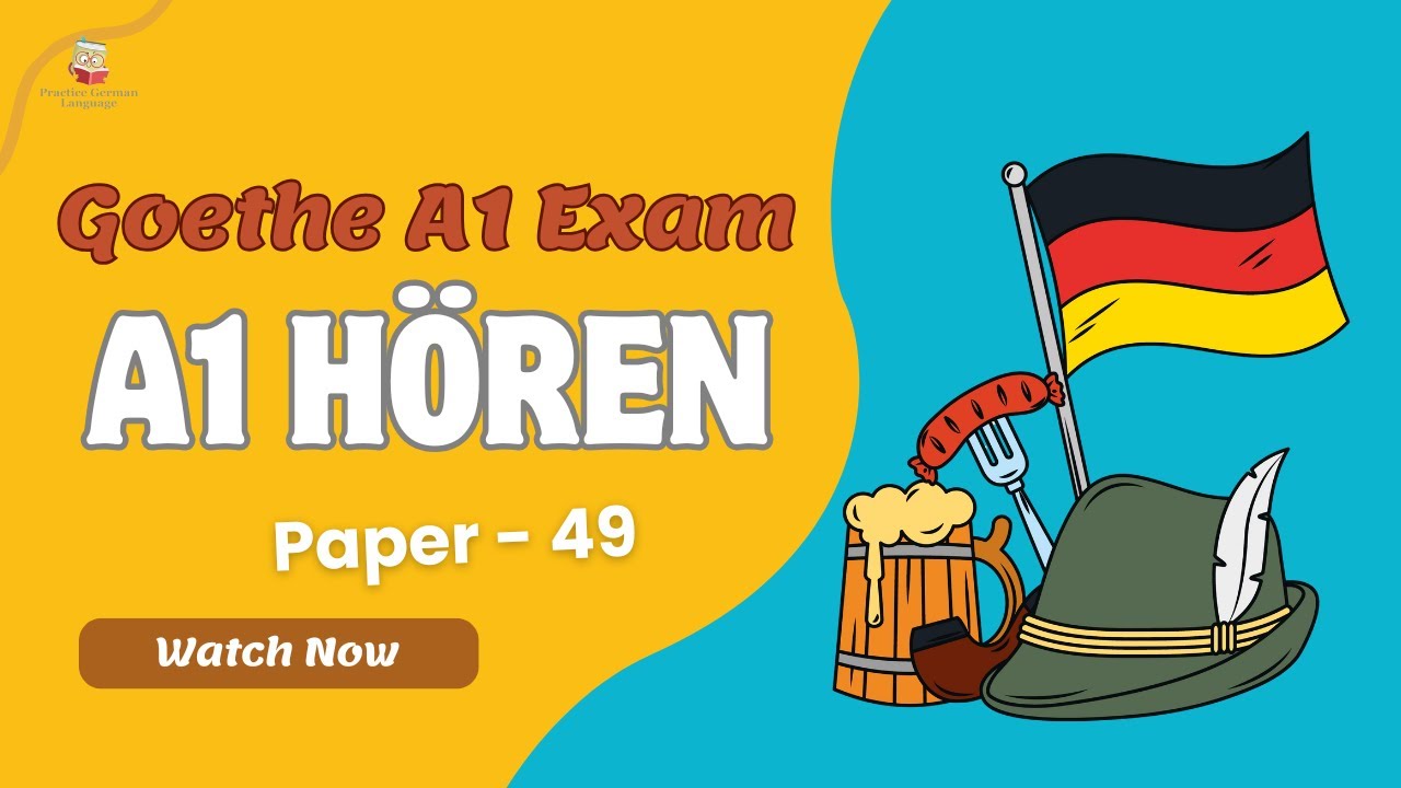 Germany Visa Dream 🇩🇪 | Goethe A1 Hören Full Practice l Paper - 49 l