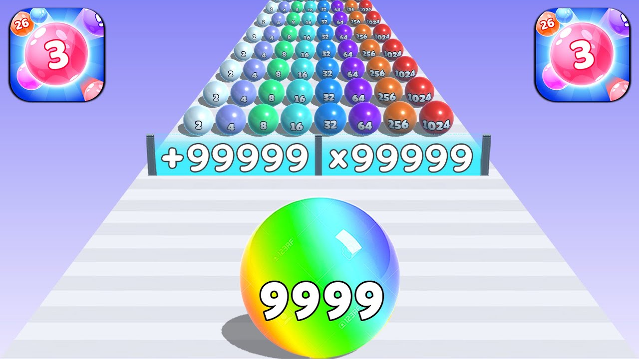 Play Tiktok Mobile Games Merge Ball 2048, Marble Run Top Gameplay Walkthrough iOS,Android All Levels