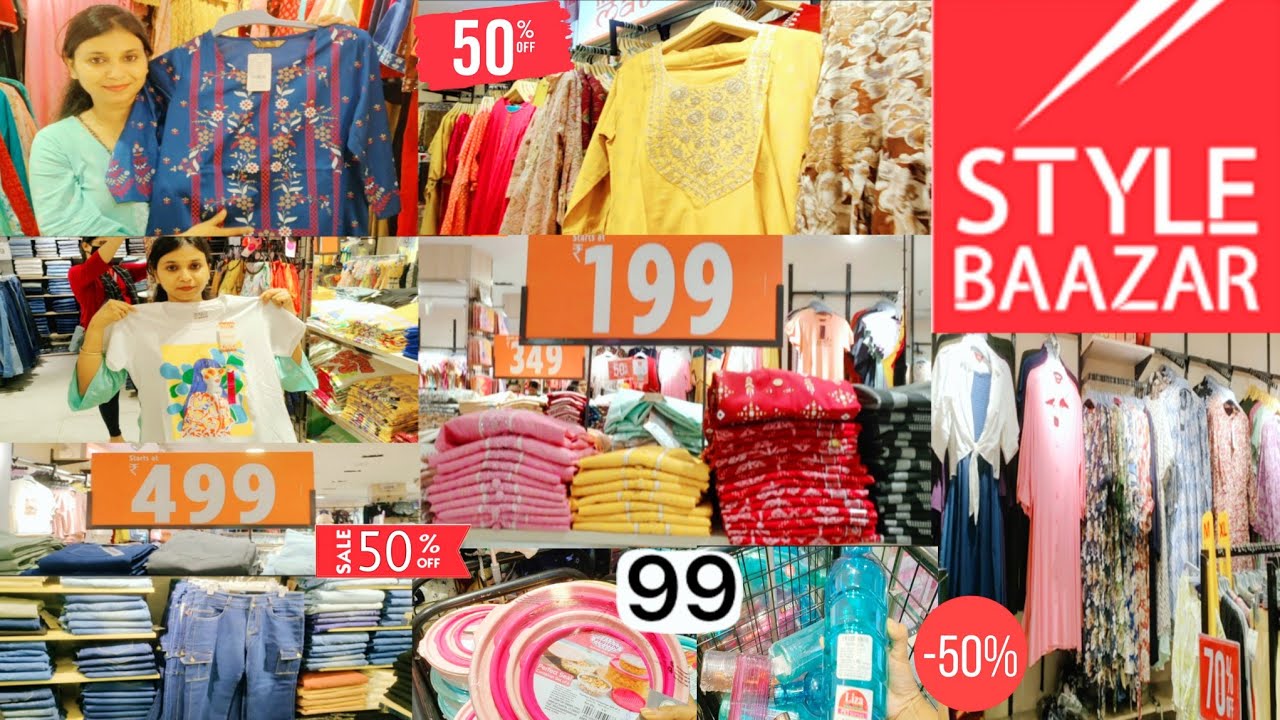 style Bazaar summer collection- 2024(Gariahat style Bazaar shopping)wow 😳 style bazar 70% off🤔....