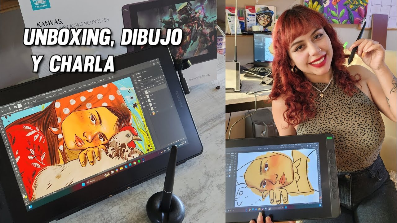 Si quieres comenzar a dibujar, necesitas la HUION KAMVAS 13 (Review, unboxing, dibujo)😻