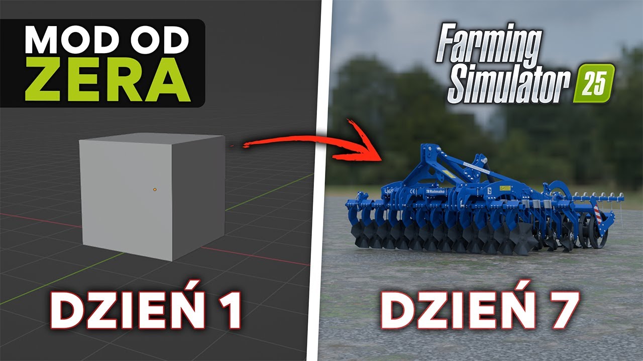 🚜Jak ROBIĘ NOWE MODY do FS25?! 🟦Rolmako U652 (1/2) | ⏱Timelaps #4 |  