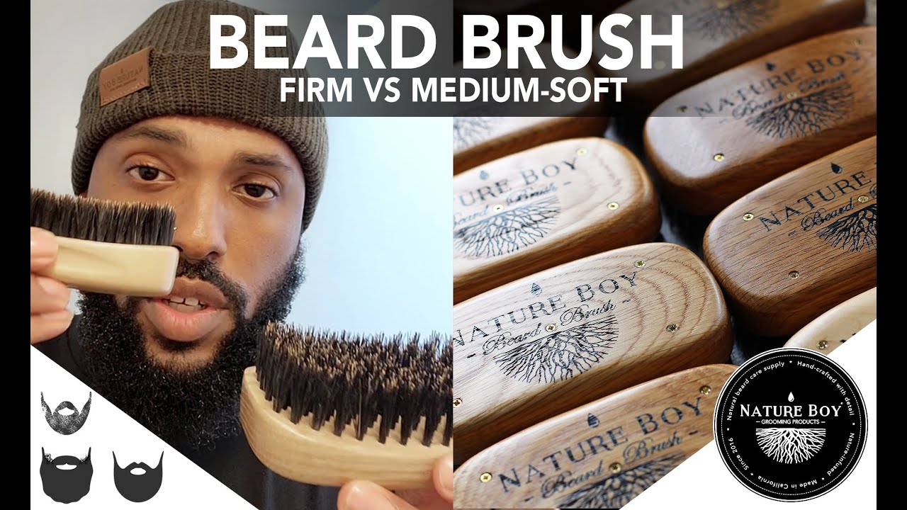 Beard Brush -- Firm vs Medium Soft Bristle