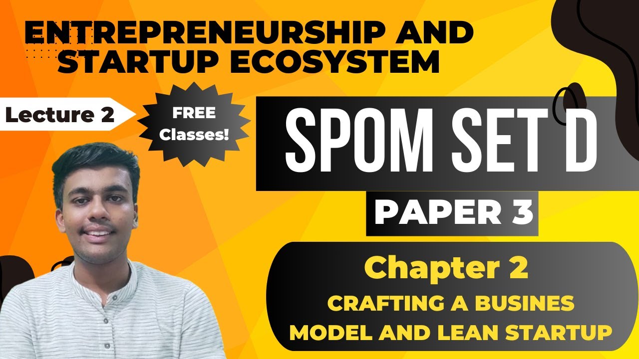 SPOM Set D || Chapter 2 || Crafting a Business Model and Lean Startup || CA Final