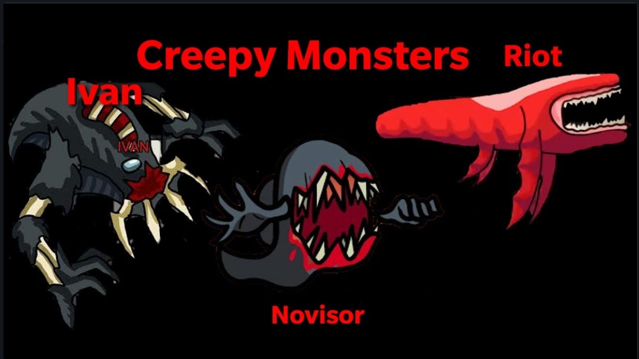 Top 3 Among us Monsters  in Among Us   - #shorts @chary