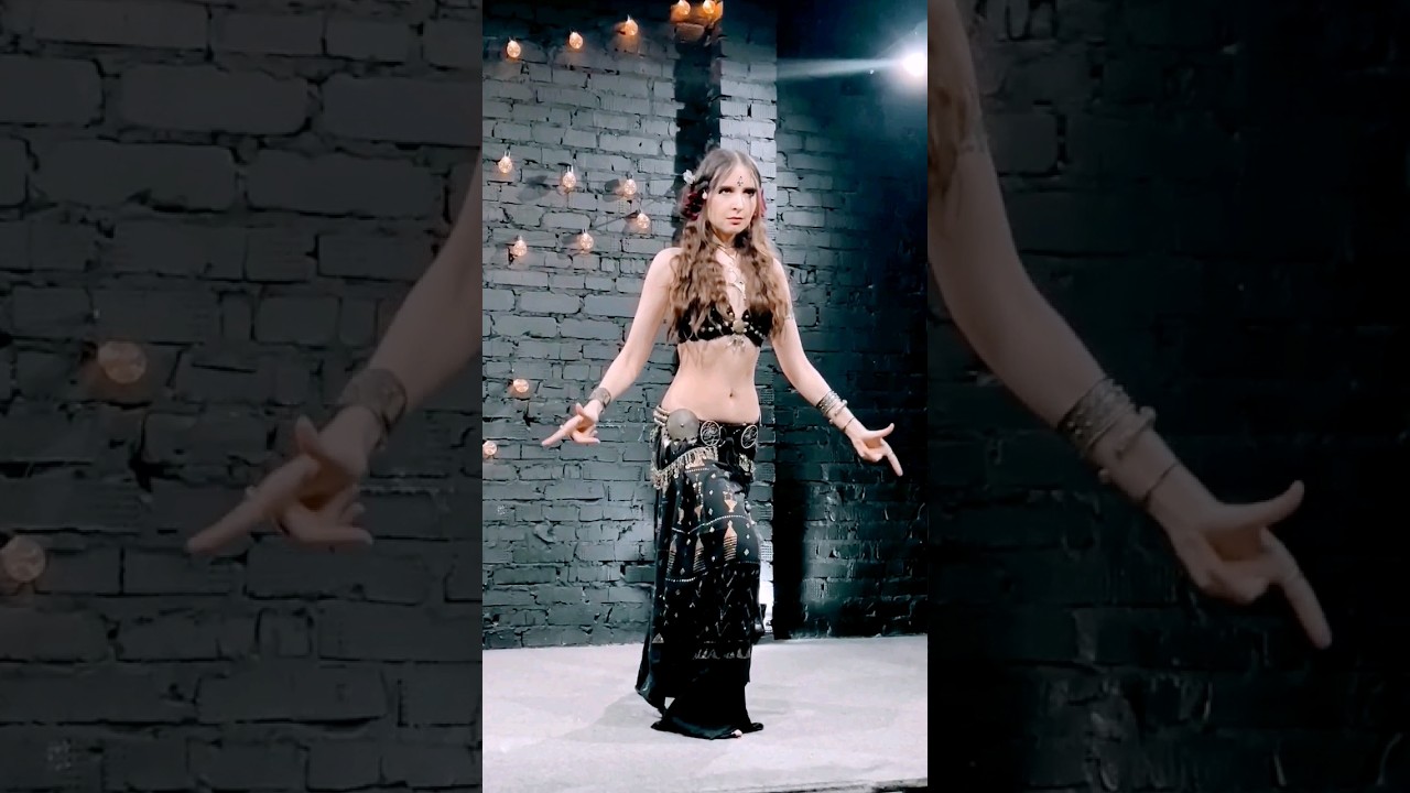 Dark tribal belly dance fusion choreography #tribalfusion #fusionbellydance #shorts #dance
