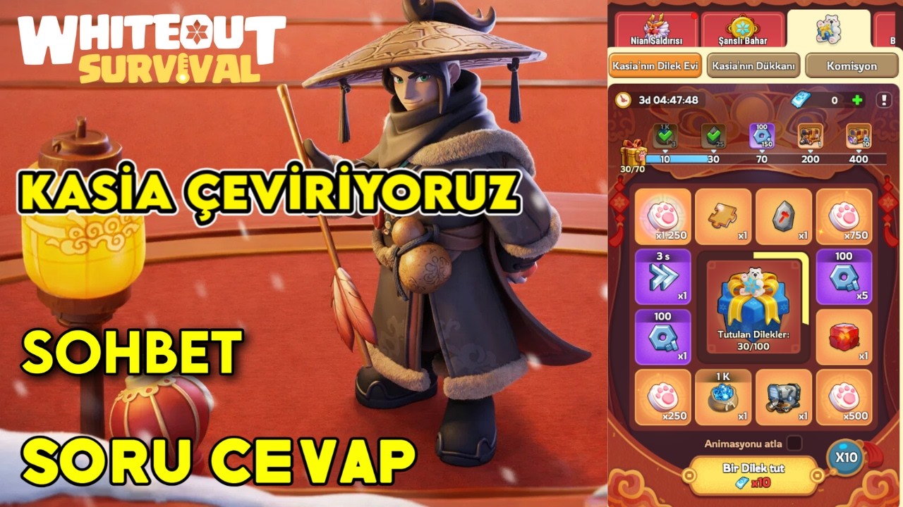 KASİA ÇEVİRİYORUZ - RAMAZAN ETKİNLİĞİ GELİYOR -  WHİTEOUT SURVİVAL