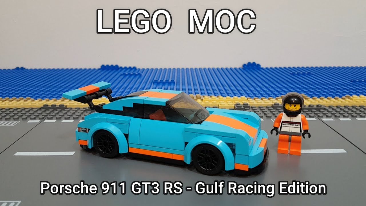 LEGO MOC Porsche 911 GT3 RS - Gulf Racing Edition